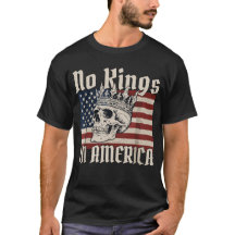 Keine Könige in Amerika Skull-amirikanische Flagge
