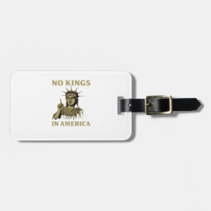 Keine Könige In Amerika Statue Des No Kings Day Pr Gepäckanhänger