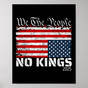 Keine Könige in Amerika stören Fahne nach unten Poster