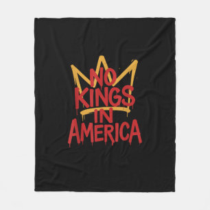 Keine Könige In Amerika Street Art Politisch Kreat Fleecedecke