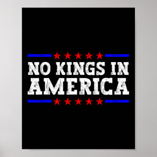 Keine Könige in Amerika Trump widersteht Retro Vin Poster