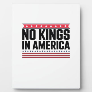 Keine Könige in Amerika USA Bold Design Fotoplatte