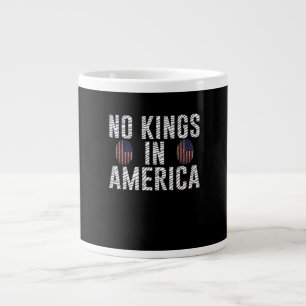 Keine Könige In Amerika USA-Flagge Fingerabdruck K Jumbo-Tasse