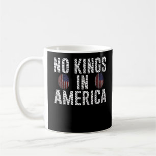 Keine Könige In Amerika USA-Flagge Fingerabdruck K Kaffeetasse