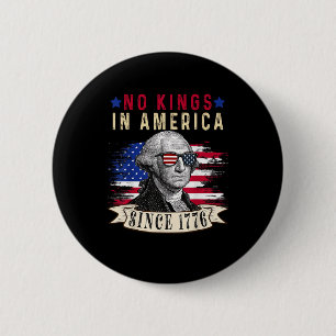 Keine Könige in Amerika USA-Flagge Retro Cooler St Button