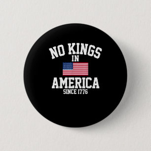 Keine Könige in Amerika USA-Flagge Retro Cooler St Button