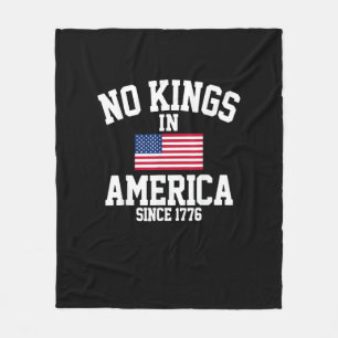Keine Könige in Amerika USA-Flagge Retro Cooler St Fleecedecke