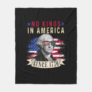 Keine Könige in Amerika USA-Flagge Retro Cooler St Fleecedecke