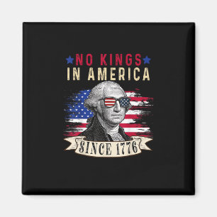 Keine Könige in Amerika USA-Flagge Retro Cooler St Magnet