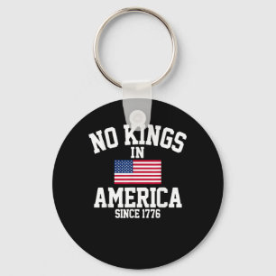 Keine Könige in Amerika USA-Flagge Retro Cooler St Schlüsselanhänger