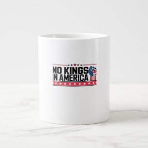 Keine Könige in Amerika USA Minimal Clean Jumbo-Tasse