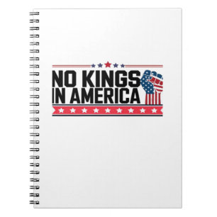 Keine Könige in Amerika USA Minimal Clean Notizblock