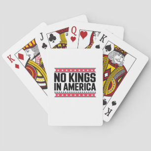 Keine Könige in Amerika USA Minimal Clean Spielkarten