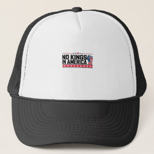 Keine Könige in Amerika USA Minimal Clean Truckerkappe