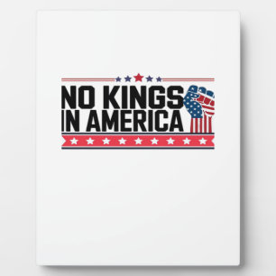 Keine Könige in Amerika USA Minimal Sauber Fotoplatte