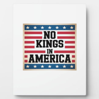 Keine Könige in Amerika USA Vintage-Grafik Fotoplatte