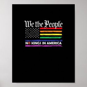 Keine Könige In Amerika We The People Kreatives De Poster