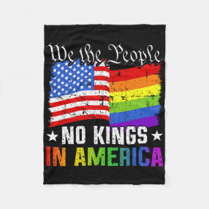 Keine Könige in Amerika Wir, das politische Shirt Fleecedecke