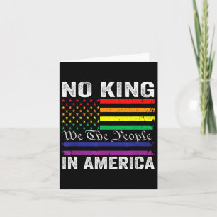 Keine Könige in Amerika Wir, das politische Shirt Karte