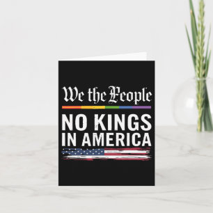 Keine Könige in Amerika Wir, das politische Shirt Karte