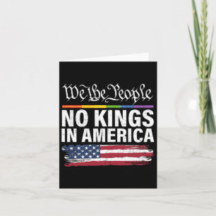 Keine Könige in Amerika Wir, das politische Shirt Karte