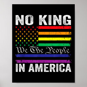Keine Könige in Amerika Wir, das politische Shirt Poster