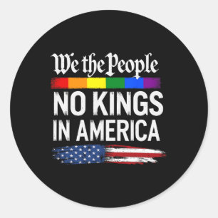 Keine Könige in Amerika Wir, das politische Volk,  Runder Aufkleber
