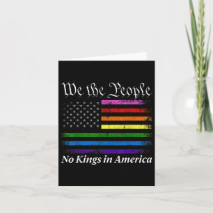 Keine Könige in Amerika, wir die Flagge der Mensch Karte