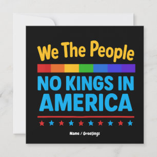 Keine Könige in Amerika - Wir, die Menschen, Gleic Einladung