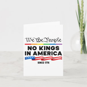Keine Könige in Amerika, wir, die Menschen politis Karte