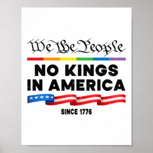 Keine Könige in Amerika, wir, die Menschen politis Poster