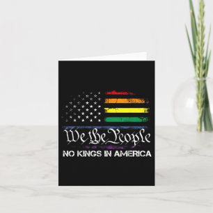 Keine Könige in Amerika Wir, die politische Fahne  Karte
