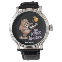 Keine Könige in Amerika Wir haben das Volk politis Armbanduhr