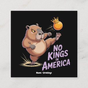 Keine Könige in Amerika Wir haben das Volk politis Quadratische Visitenkarte