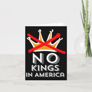 Keine Könige in Amerika, wir Könige nicht Patrioti Karte