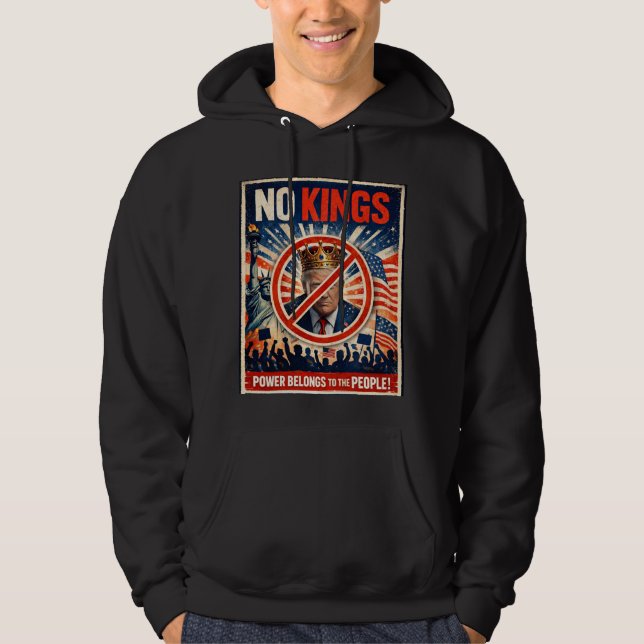 Keine Könige! Kapuzenpullover Hoodie (Vorderseite)