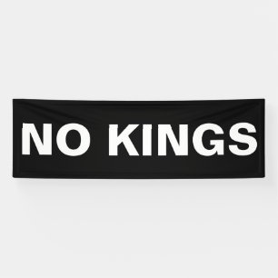 Keine Könige kühne politische Proteste Banner