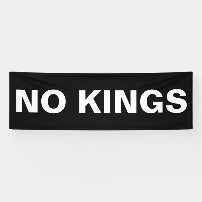 Keine Könige kühne politische Proteste Banner (Horizontal)