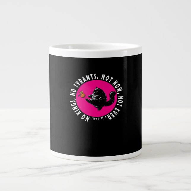 Keine Könige, nur essentielle Katzen Jumbo-Tasse (Vorderseite)