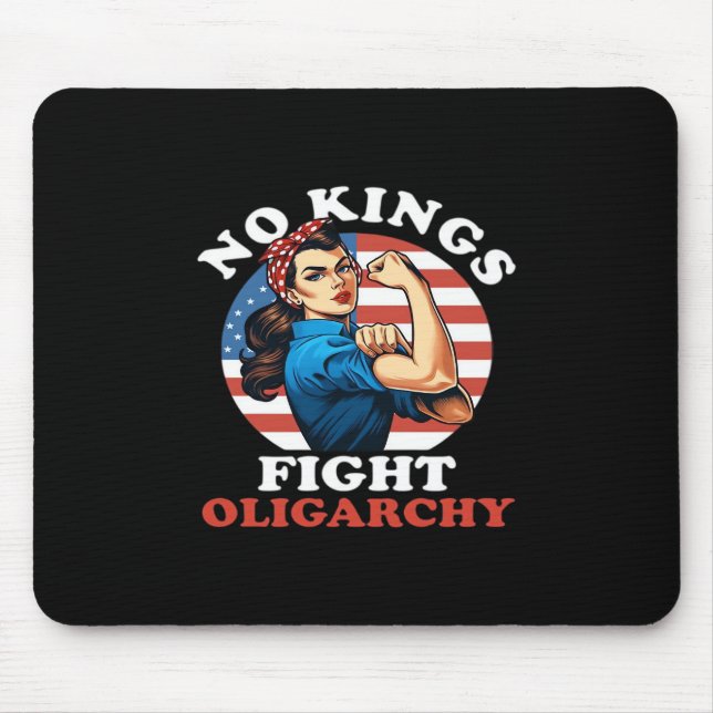 Keine Könige Oligarchie Retro Klassiker Mousepad (Vorne)