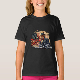 Keine Könige Onkel Sam Unabhängigkeitstag Kunst T-Shirt