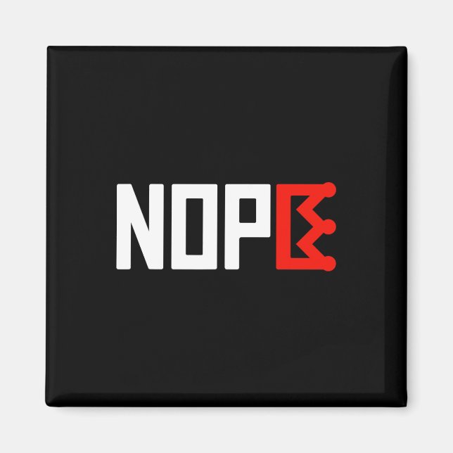 Keine Könige Protest Zeichen horizontal Magnet (Vorne)