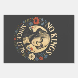 Keine Könige seit 1776 Amerikanische Demokratie Pr Geschenkpapier Set