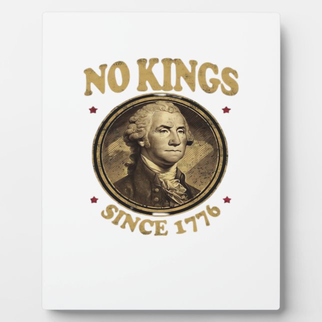 Keine Könige seit 1776 Classic Fotoplatte (Vorderseite)