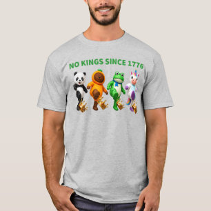 Keine Könige seit 1776 Lustige Krone Kick-Spaß-Mas T-Shirt