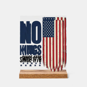Keine Könige seit 1776 Patrioten-Flag-Shirt-Design Acrylschild