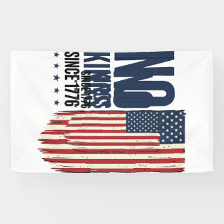 Keine Könige seit 1776 Patrioten-Flag-Shirt-Design Banner