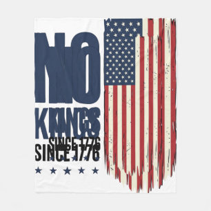 Keine Könige seit 1776 Patrioten-Flag-Shirt-Design Fleecedecke