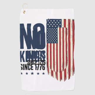 Keine Könige seit 1776 Patrioten-Flag-Shirt-Design Golfhandtuch