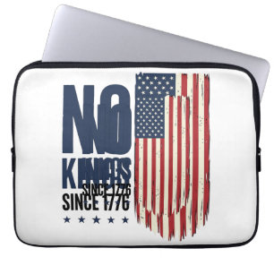 Keine Könige seit 1776 Patrioten-Flag-Shirt-Design Laptopschutzhülle